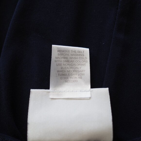 CottageCore NorthStyle Classic Navy Midi Dress Size 4 Small - Picture 8 of 9